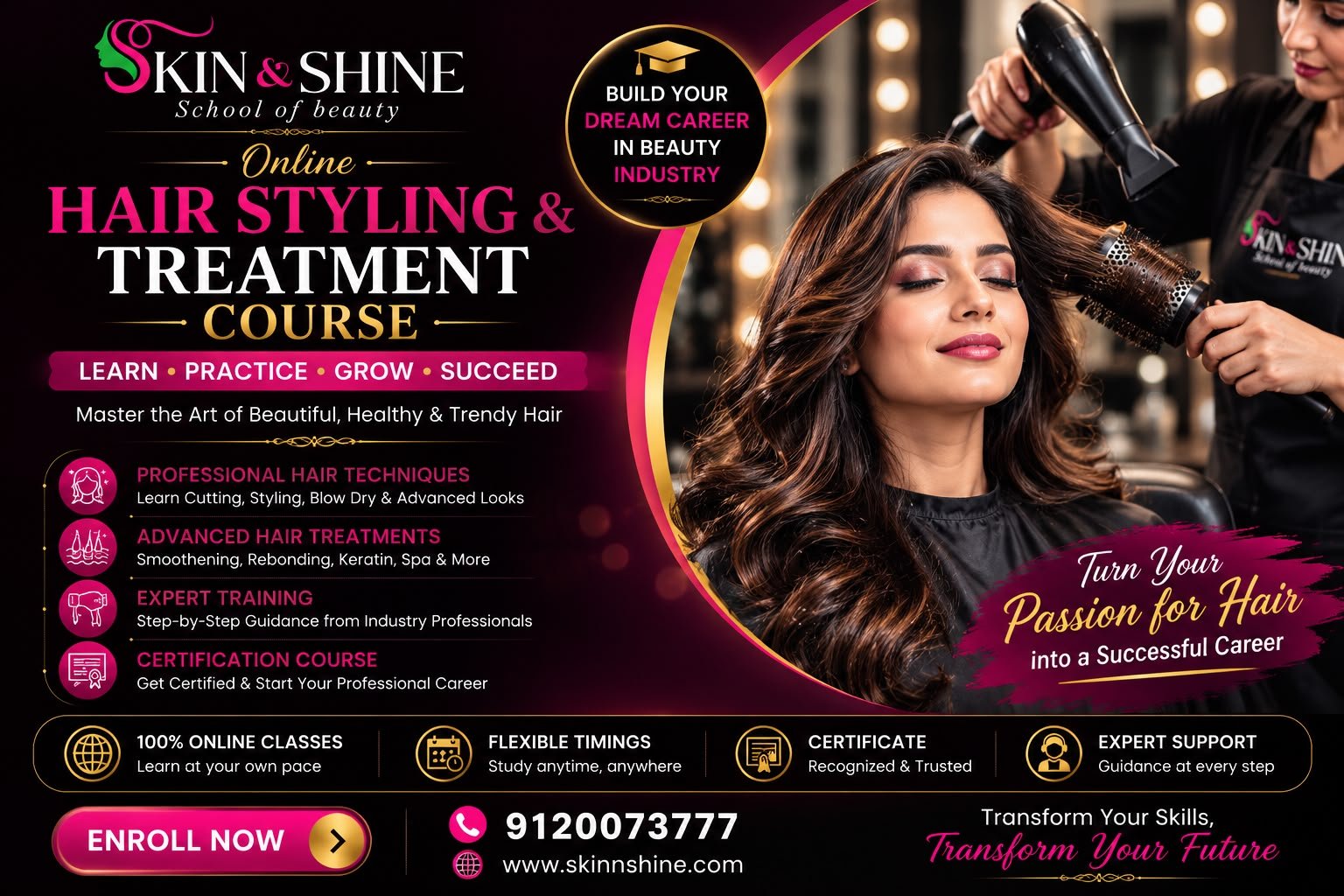 Hair Styling & Treatment Course